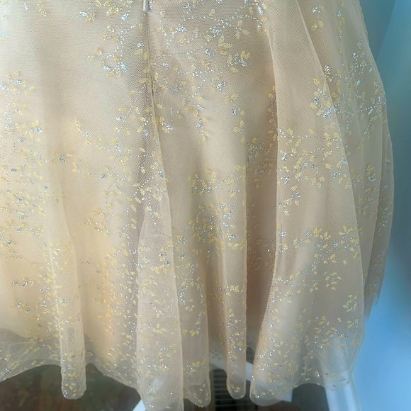 Terani Couture NWT Champagne Tulle Cocktail Dress Wedding Guest Size 6 - Picture 10 of 16